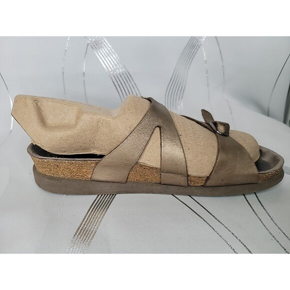 2 Pairs of Mephisto EU Size 39 US 8.5 - 9 Strappy Sandals Brown Silver Black - Picture 5 of 13